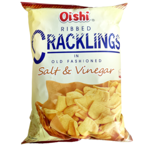 Oishi Ribbed Cracklings Salt Vinegar (90grams)